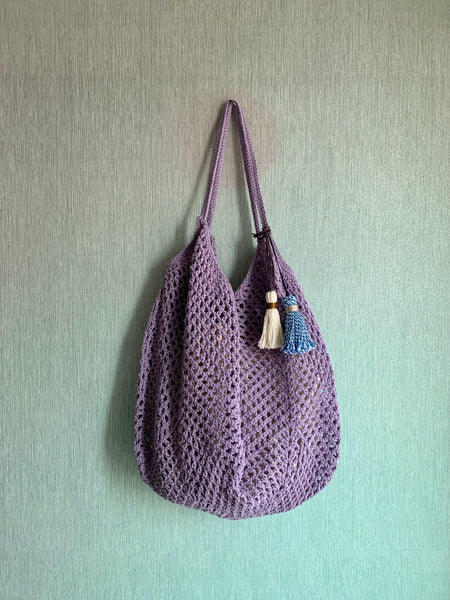 鈎織棉線袋 Handmade Cotton Crochet Bag